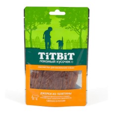 Лакомство для собак TITBIT Джерки из телятины для мелких пород