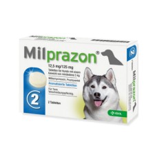 Антигельминтик для собак KRKA Милпразон, 2 таблетки