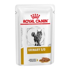 Корм для кошек ROYAL CANIN Vet Diet Urinary S/O при мочекаменной болезни, цыпленок (соус) пауч
