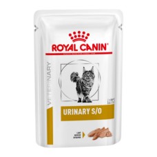 Корм для кошек ROYAL CANIN Vet Diet Urinary S/O при лечении МКБ, цыпленок (паштет) пауч