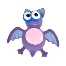 Игрушка для собак FOXIE Летучая мышь с пищалкой 17х16х6см латекс фиолетовая