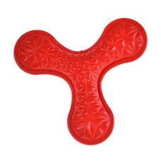 Игрушка для собак FOXIE Фрисби треугольный 16см TПР красный