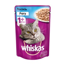 Корм для кошек Whiskas рагу с лососем конс.