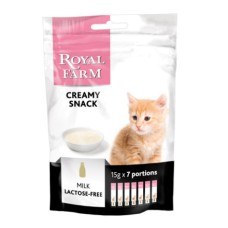 Лакомство для котят ROYAL FARM Creamy Snack с безлактозным молоком стики 7х