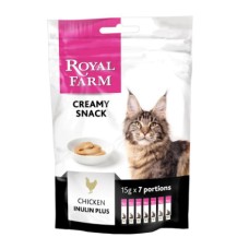 Лакомство для кошек ROYAL FARM Creamy Snack с курицей стики 7х