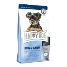 Корм для щенков HAPPY DOG Puppy, Junior для мелких пород (29/16) Птица, лосось, яйца