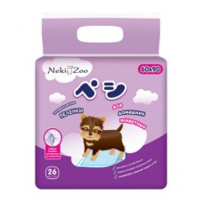 Пеленки MANEKI NekiZoo гигиенические для домашних животных, впитывающие, одноразовые, 60х90см 26шт