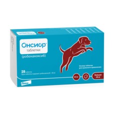 Противовоспалительный и болеутоляющий препарат ELANCO Онсиор для собак 40мг, 28 таб