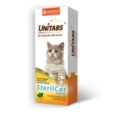 Паста UNITABS SterilCat Q10 для кастрированных котов и стерилизованных кошек, 150 мл