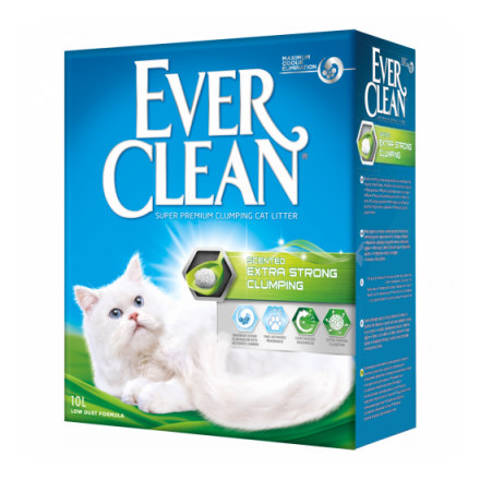 Наполнитель для кошачьего туалета EVER CLEAN Scented Extra Strong комкующийся с ароматиз.
