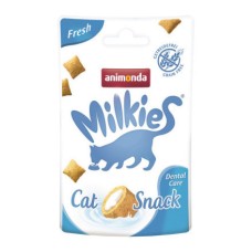 Лакомство для кошек ANIMONDA Milkies Fresh хрустящие подушечки для заботы о полости рта