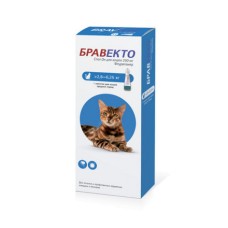 Капли INTERVET Бравекто Spot On для кошек 2,8-6,25кг, 250мг