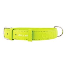 Ошейник для собак COLLAR Glamour с объемной надписью 35мм 46-60см зелёный