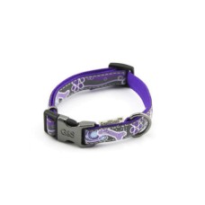 Ошейник для собак GREAT&SMALL светоотражающий 20х350-550мм нейлон фиолетовый