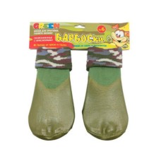 Носки для собак БАРБОСКИ высокое латексное покрытие, зеленые размер 6