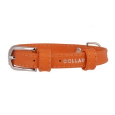 Ошейник для собак COLLAR Glamour без украшений 20мм 30-39см оранжевый