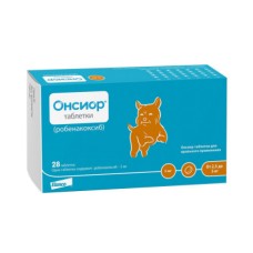 Противовоспалительный и болеутоляющий препарат для собак ELANCO Онсиор 5мг, 28 табл.