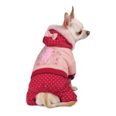 Комбинезон для собак TRIOL Disney Winnie-the-Pooh зимний Pink S, размер 25см