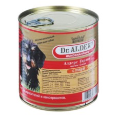Корм для собак DR. ALDER`S Алдерс Гарант 80%рубленного мяса Птица конс.