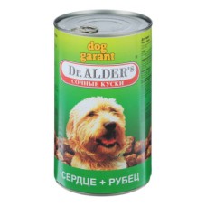 Корм для собак DR. ALDER`S Дог Гарант сочные кусочки в соусе Рубец, сердце конс. 1