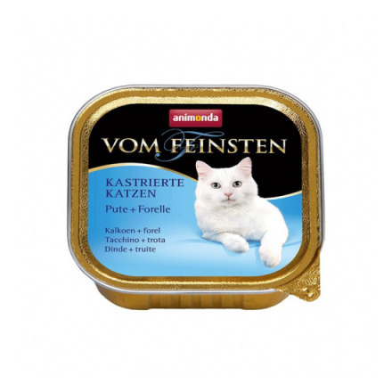 Корм для кошек ANIMONDA Vom Feinsten для кастрированных кошек с индейкой и форелью конс.