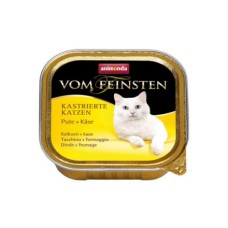 Корм для кошек ANIMONDA Vom Feinsten для кастрированных кошек с индейкой и сыром конс.
