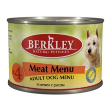 Корм для собак Berkley №4 ягнёнок с рисом конс.