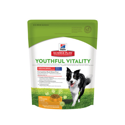 Корм для собак Hill's Youthful Vitality для пожилых собак средних пород, Курица