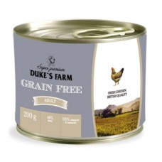 Корм для собак DUKE'S FARM Grainfree курица, клюква, шпинат конс.
