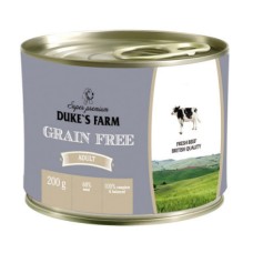 Корм для собак DUKE'S FARM Grainfree Говядина, клюква, шпинат конс.