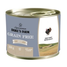 Корм для собак DUKE'S FARM Grainfree Индейка, клюква, шпинат конс.