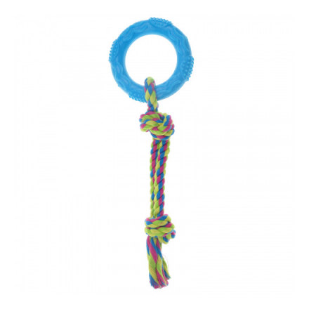 Игрушка для собак CHOMPER Pipsqueak Кольцо с веревкой