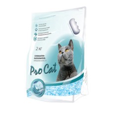 Наполнитель для кошачьего туалета PRO CAT силикагель премиум микс