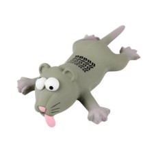 Игрушка для собак MAJOR Крыса с пищалкой 23см латекс