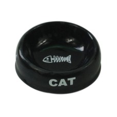 Миска для животных FOXIE Cat черная керамическая 15,5х5,5см 170мл