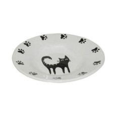 Миска для животных FOXIE Cat Plate белая керамическая 15,5х3см 140мл
