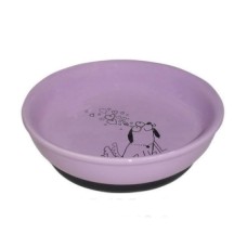 Миска для животных Foxie Собака фиолетовая керамическая 15,5х4,5 см 330мл