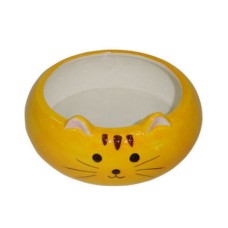 Миска для животных FOXIE Kitten оранжевая керамическая 12,5х5,5см 280мл