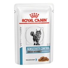 Корм для кошек ROYAL CANIN Vet Diet Sensitivity Control при пищевой аллергии цыплёнок, рис пауч