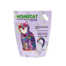 Наполнитель для кошачьего туалета HOMECAT силикагелевый с ароматом лаванды 7,