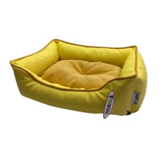 Лежак для животных FOXIE Leather 52х41х10см желтый