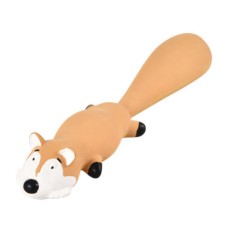 Игрушка для собак FOXIE Лиса с пищалкой 25см латекс