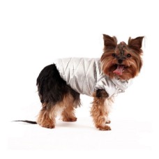 Куртка для собак YORIKI Серебро унисекс р-р S 20 см