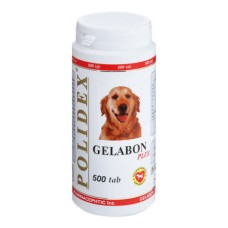 Витамины для собак POLIDEX Гелабон плюс 500таб