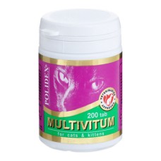 Витамины для кошек POLIDEX Мультивитум 200таб
