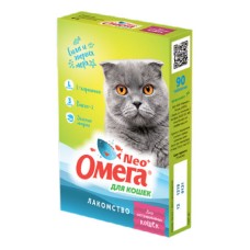 Витаминное лакомство для кошек НПП ФАРМАКС Омега Neo+ с L-карнитином для кастрированных кошек
