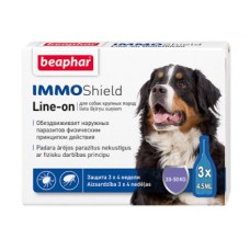Капли BEAPHAR IMMO Shield для собак крупных пород 30-50кг пород 3 пип. по 4,5мл