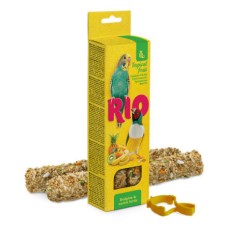 Лакомство для птиц RIO Палочки для волнистых попугайчиков и экзотов с тропическими фруктами 2х