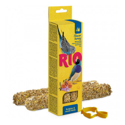 Лакомство для птиц RIO Палочки для волнистых попугайчиков и экзотов с медом 2х