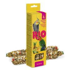 Лакомство для птиц RIO Палочки для средних попугаев с тропическими фруктами 2х
